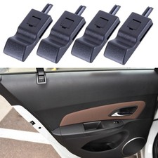 4pcs Door Lock Knobs Frontrear Ebony For Chevygmc Silveradosierra 07-13