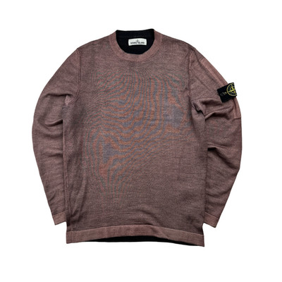Stone Island Garment Dyed Wool Knit Sweater Size Medium Two Colors Available