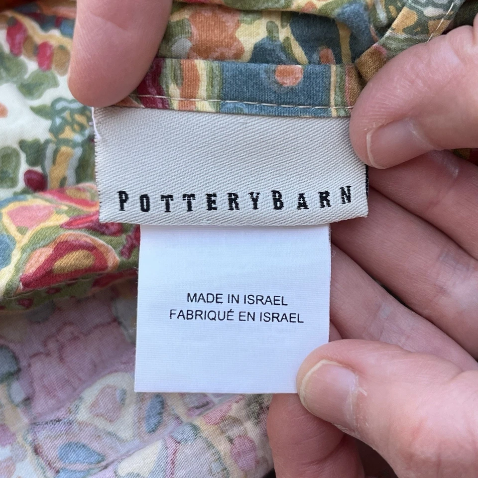 Funda nórdica Pottery Barn Rosalie floral cachemira cálida roja naranja reina/completa Foto 4 de 4