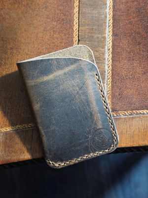 The Maverick Wallet - Handmade Full-Grain Leather Minimalist Wallet