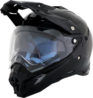 AFX FX-41DS Gloss Black Dual Sport Adventure Motorcycle Helmet | eBay