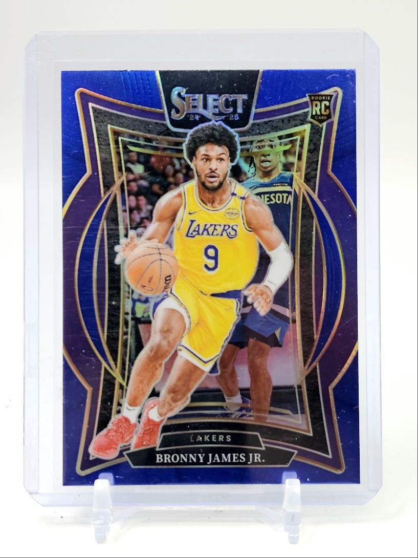 BRONNY JAMES JR. 2024-25 SELECT CONCOURSE ROOKIE BLUE PRIZM LAKERS RC Q4480