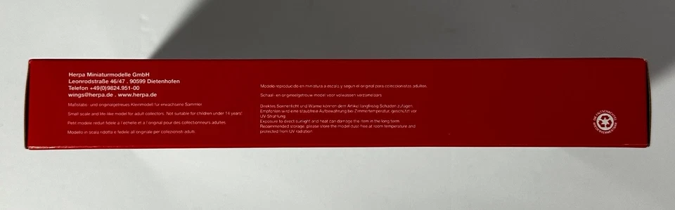 RARO NUEVO EN CAJA Herpa #612524 escala 1/200 Airbus A321neo Arkia Israeli Airlines 4X-AGH Foto 2 de 4