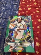 2024 Prizm WNBA Rickea Jackson Kaleidoscopic Prizm Green Los Angeles Sparks