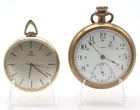 Omega 16s 18s 15 Jewel Double Sunk Vintage Pocket Watches Lot of 2 PW-162