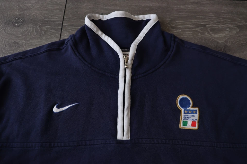 SUDADERA FUTBOL FÚTBOL SELECCIÓN ITALIA 1997/98 NIKE AÑOS 90 VINTAGE GRANDE Foto 2 de 4