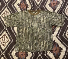 Vintage 80s Liberty Realtree Single Stitch T Shirt Pocket Trebark Men’s XL Boxy