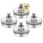 Super Strong Neodymium Round Magnet with M8 Male Thread Nuts Bolts 200 lb
