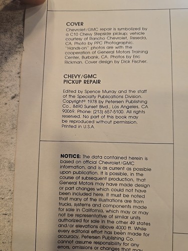 Petersons Chevy/GMC Pickup Repair 1978 - Bild 3 von 4