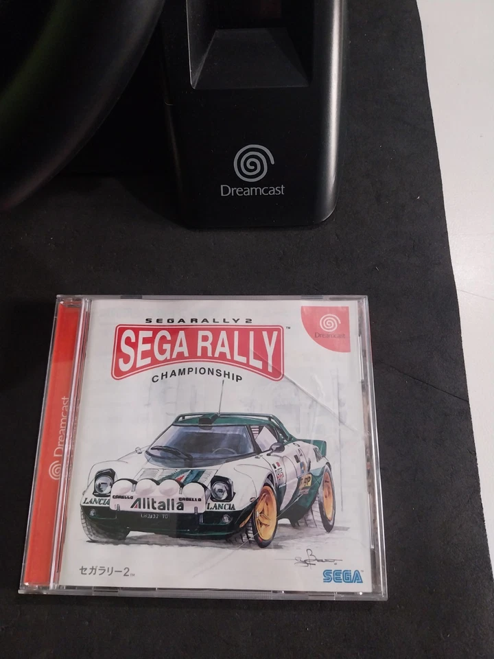 VOLANTE RACE CONTROLLER SEGA DREAMCAST HKT-7400 GIAPPONESE CON SEGA RALLY - Immagine 2 di 4