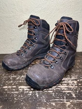 EUC 9 D MENS DANNER 13868 VICIOUS 8" GORETEX COMPOSITE TOE BOOTS BROWN/ORANGE