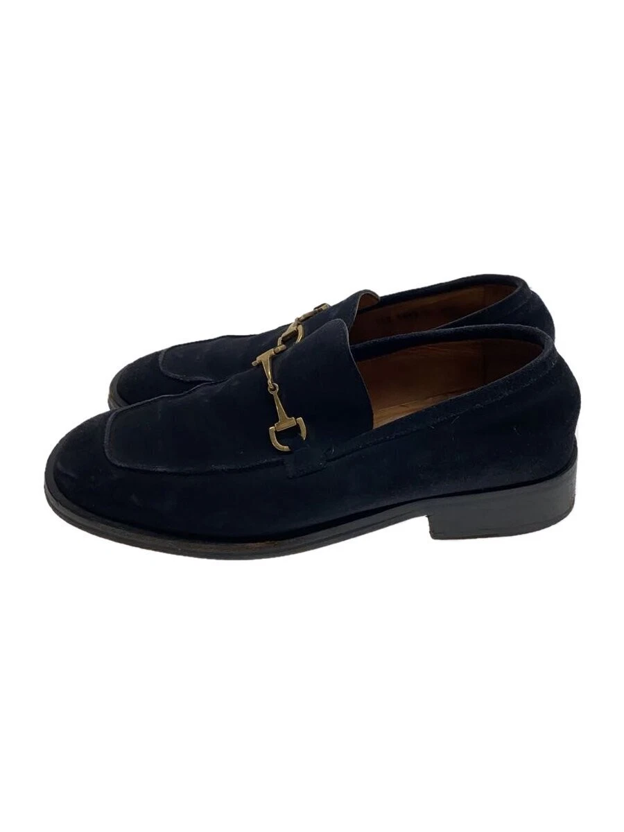 Mocassins Gucci daim marine 42,5 semelle cuir occasion homme accessoires