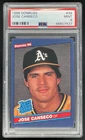 1986 Donruss #39 Jose Canseco RC PSA 9