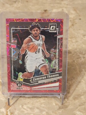 その他 Cameron Thomas Donruss Pink Laser Auto 2023-24 Panini Donruss Optic Cameron Thomas Pink Velocity Prizm