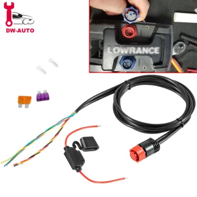 Power Cable For Lowrance HDS Series 000-0127-49 3005.6833 Elite 7 Hook 4 Chirp