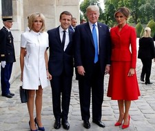 Melania Trump Brigitte Macron Emmanuel POSTER PICTURE PHOTO PRINT BANNER 14082