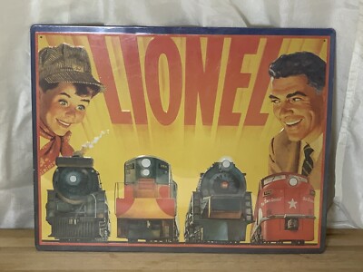 Sealed Hallmark 1954 Lionel Catalog Cover Tin Sign (11x14)