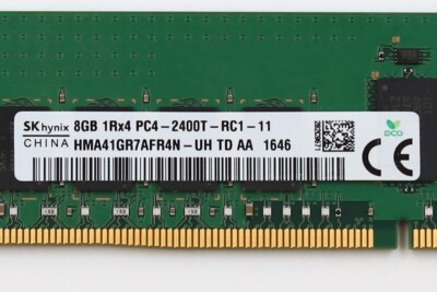 SK Hynix 8GB 1Rx4 PC4-2400T-RC1-11 ECC REG Memory P/N