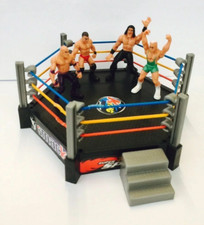 New Toy Wrestling Ring with 4 Figures Total NonStop Action Crash & Bash Play Set