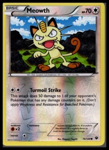XY - Fates Collide #74/124 Meowth Rev Holo