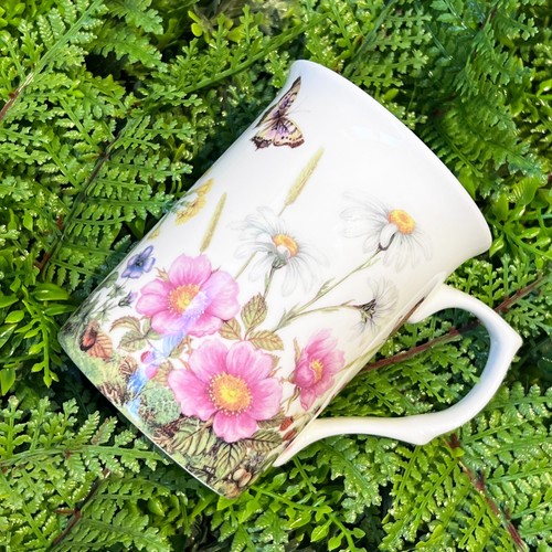 4 New Stechcol Gracie Bone China Spring Garden Floral Butterfly Insets Tea Mugs - Picture 8 of 10
