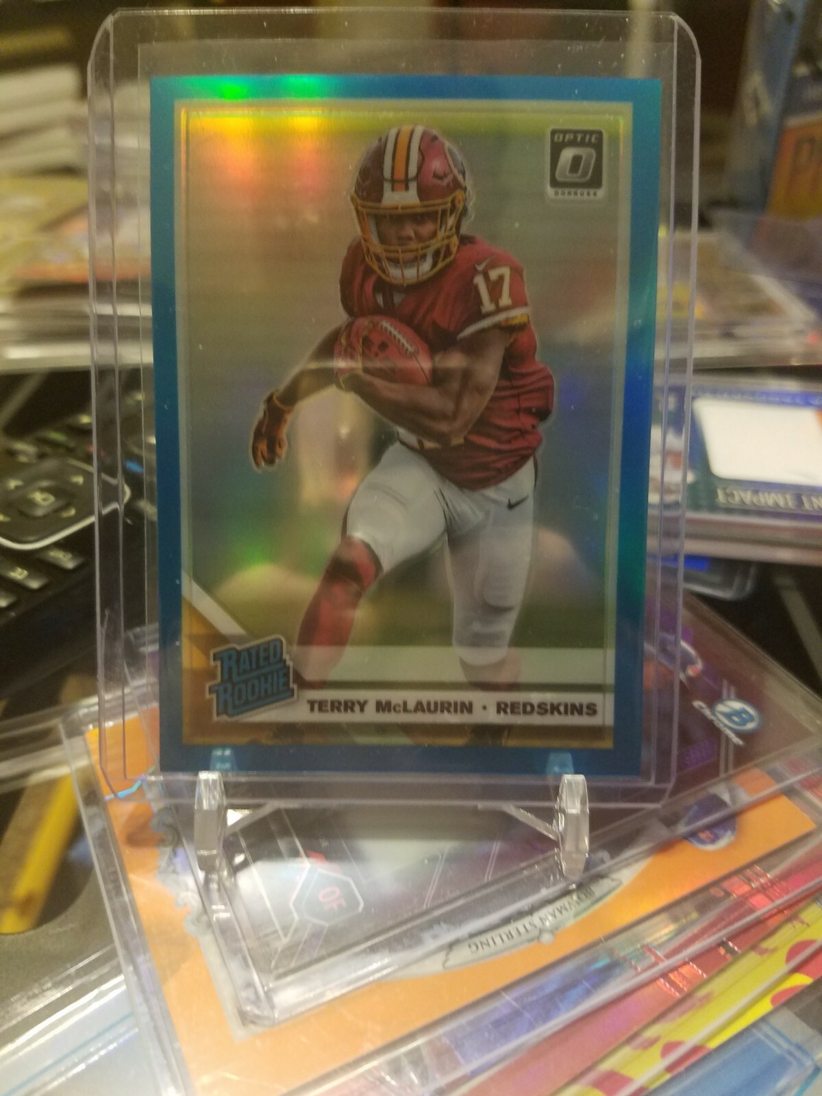 2019 Donruss Optic Terry Mclaurin Rookie Aqua Holo Refractor /299