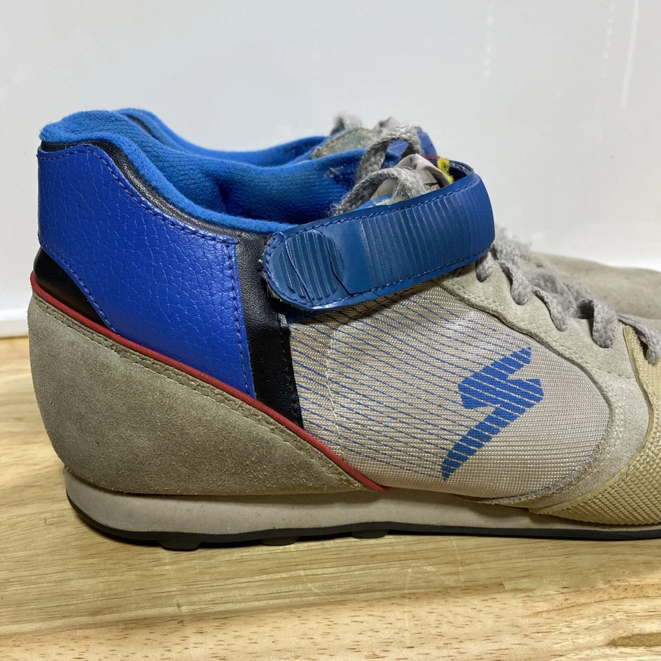 VTG Specialized Cycling Shoes 80s Hightop Strap Clipless Cleatless Leather Sz 13 - Image 2 of 4