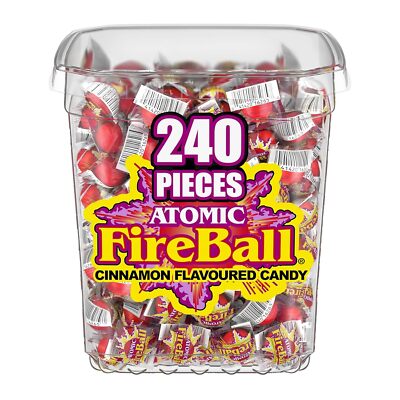 Atomic Fireballs Candy 4.05 Pound Bulk Tub