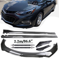 Carbon Fiber Front Bumper Lip Spoiler Side Skirt For Chevy Cruze Body Kits