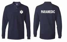 Paramedic Emergency Medical Team Services  Polo Long Sleeve 
