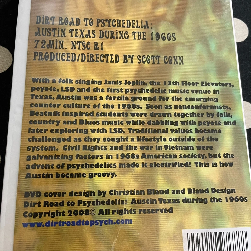 Dirt Road To Psychedelia Austin Texas During The 1960s DVD Rare OOP Documentary Foto 3 de 4