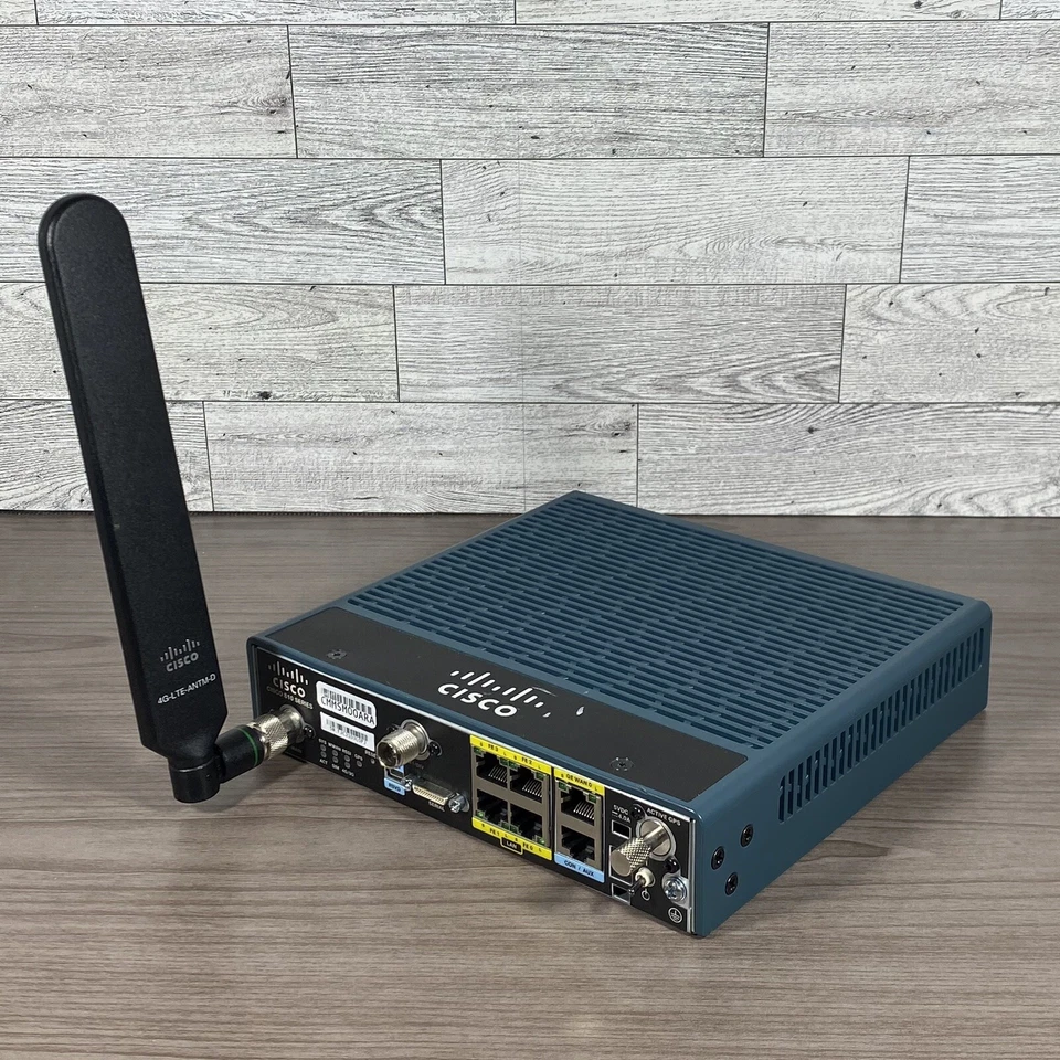 CISCO  819-4G C819G-4G-VZ-K9 LTE VERIZON ISR INTEGRATED SERVICES ROUTER - Image 2 of 4