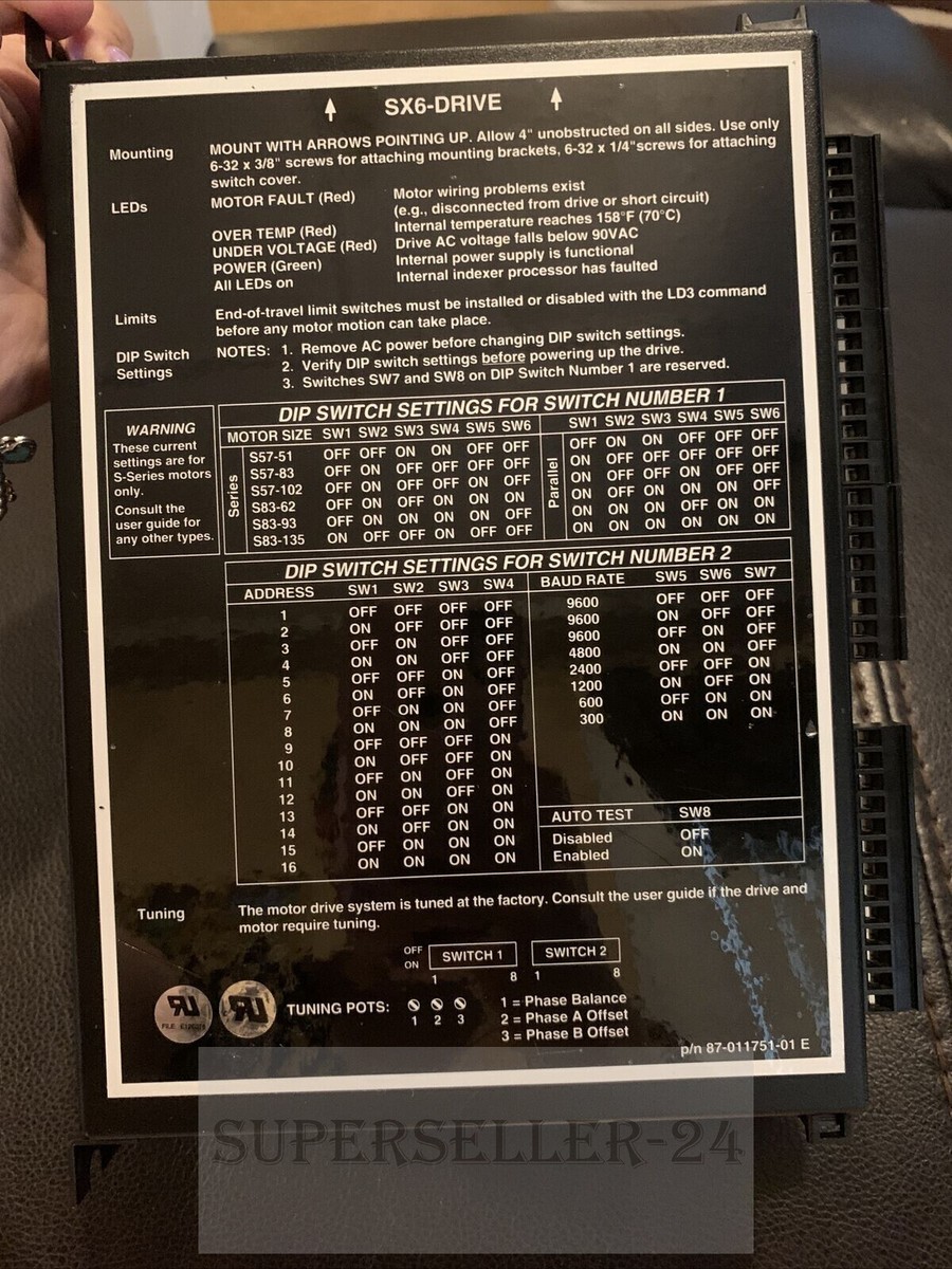 Parker SX6-DRIVE Compumotor Microstep Drive for sale online | eBay