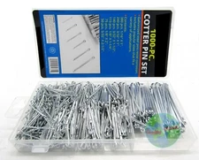 1000pc Cotter Pin Assortment Set 6 Sizes Grab Split Fixings Securing Lock Pins