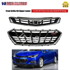Front Grille Set For 2016-2019 Chevy Cruze W/ RS Rally Sport Package
