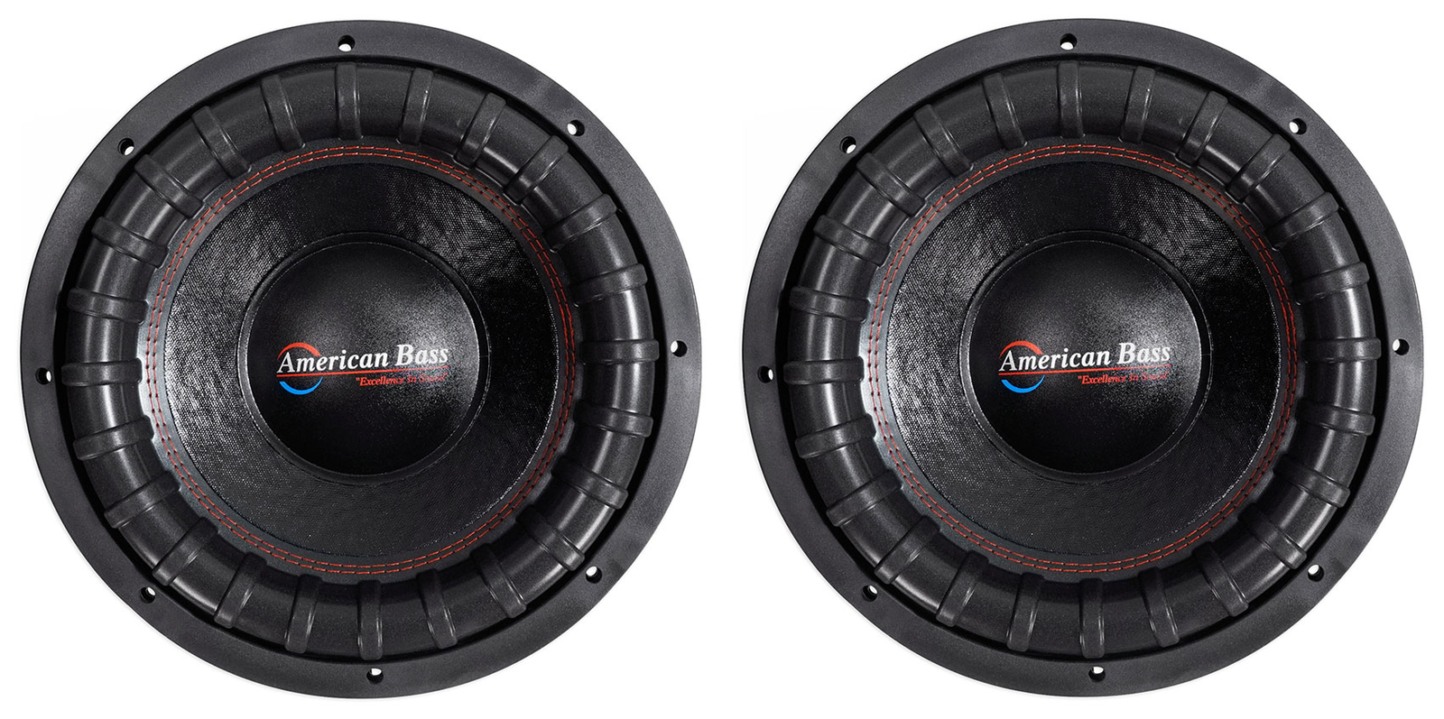 (2) American Bass XFL-1244 мощностью 2000 Вт, 12 автомобильных сабвуферов для соревнований с 3 звуковыми катушками