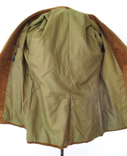 VGC Vtg 60s 70s Rat Pack K-Mart Brown Corduroy Blazer Preppy Professor Japan 42L - Picture 4 of 6