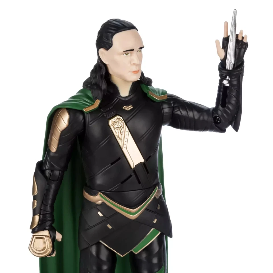 Nueva figura de acción Loki Talking Power Icons Marvel 10" sonidos activados por movimiento Foto 3 de 4