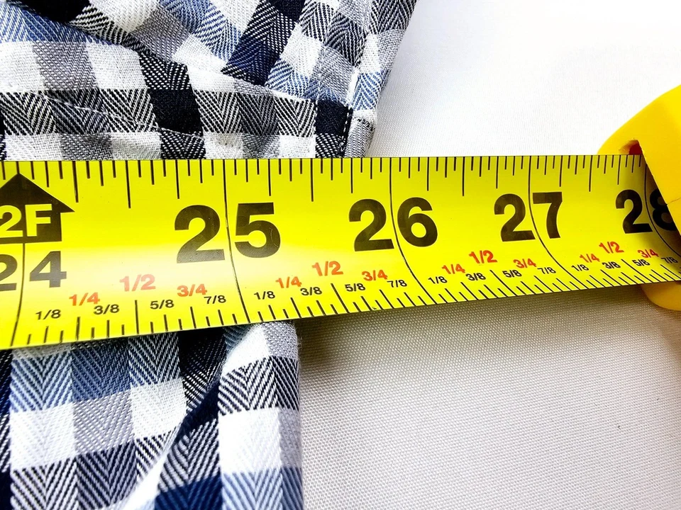 Ben Sherman Calce Ajustado a Medida Talla 18 36-37 2XL Para Hombres Negro Azul Gris Blanco Cuadros Foto 2 de 4