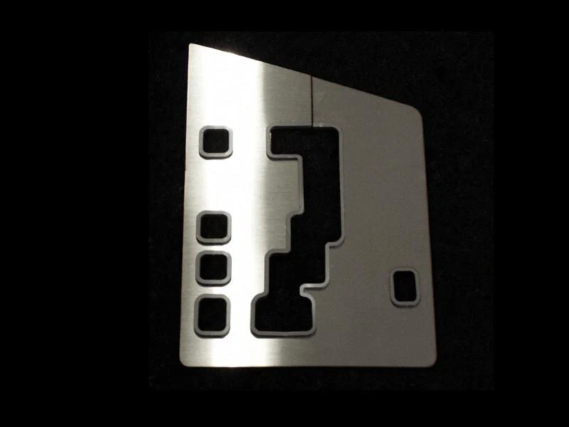 Placa de cambio de transmisión automática Challenger 5.7 SRT8 2008-2014 cepillada Foto 2 de 4