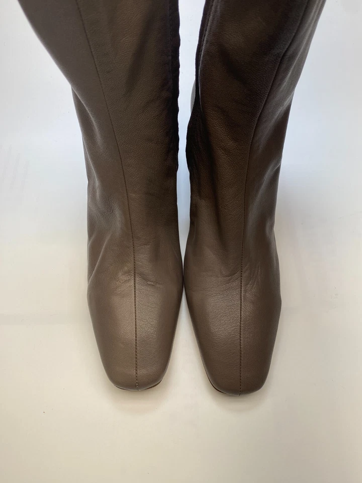 Pedro Garcia Mujer Ilisa Midtown Cuero Punta Cuadrada Bota Talla 9.5 Foto 3 de 4