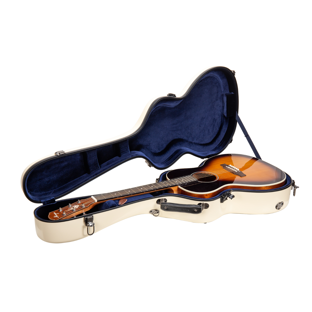 Crossrock Fiberglass Universal Acoustic Guitar Case for14-Fret