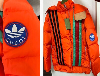 GUCCI× グッチ×アディダス コラボ ダウンベスト 46 New GUCCI x adidas collaboration Down Jacket Vest 3Way size 46 M