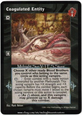 Coagulated Entity Bloodlines V:TES VTES Vampire CCG