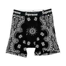 Supreme x Hanes Bandana Boxer Briefs Black