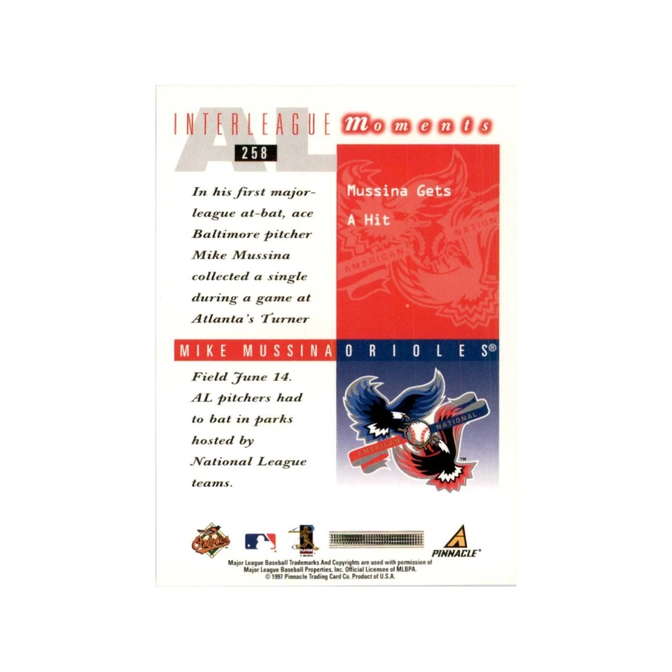 1998 Score Mike Mussina Baseball Cards #258 - Image 2 of 3