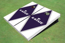 Kansas State University Wildcats Word Mark Purple And White Matching Diamond Cor