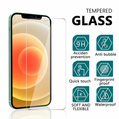 2 Pieces Tempered Film Glass Screen Protector Film For iPhone 13 14 15 16 16 PRO