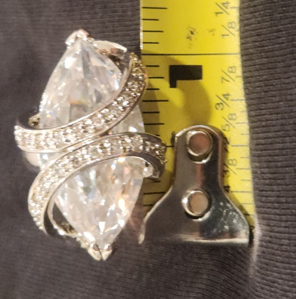 Fashion Cocktail Ring Silver and Big Stone eBay