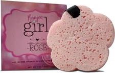 Soap Infused Sponge for Shower Soft Body Sponge for Bath Spa & Travel Women Rose